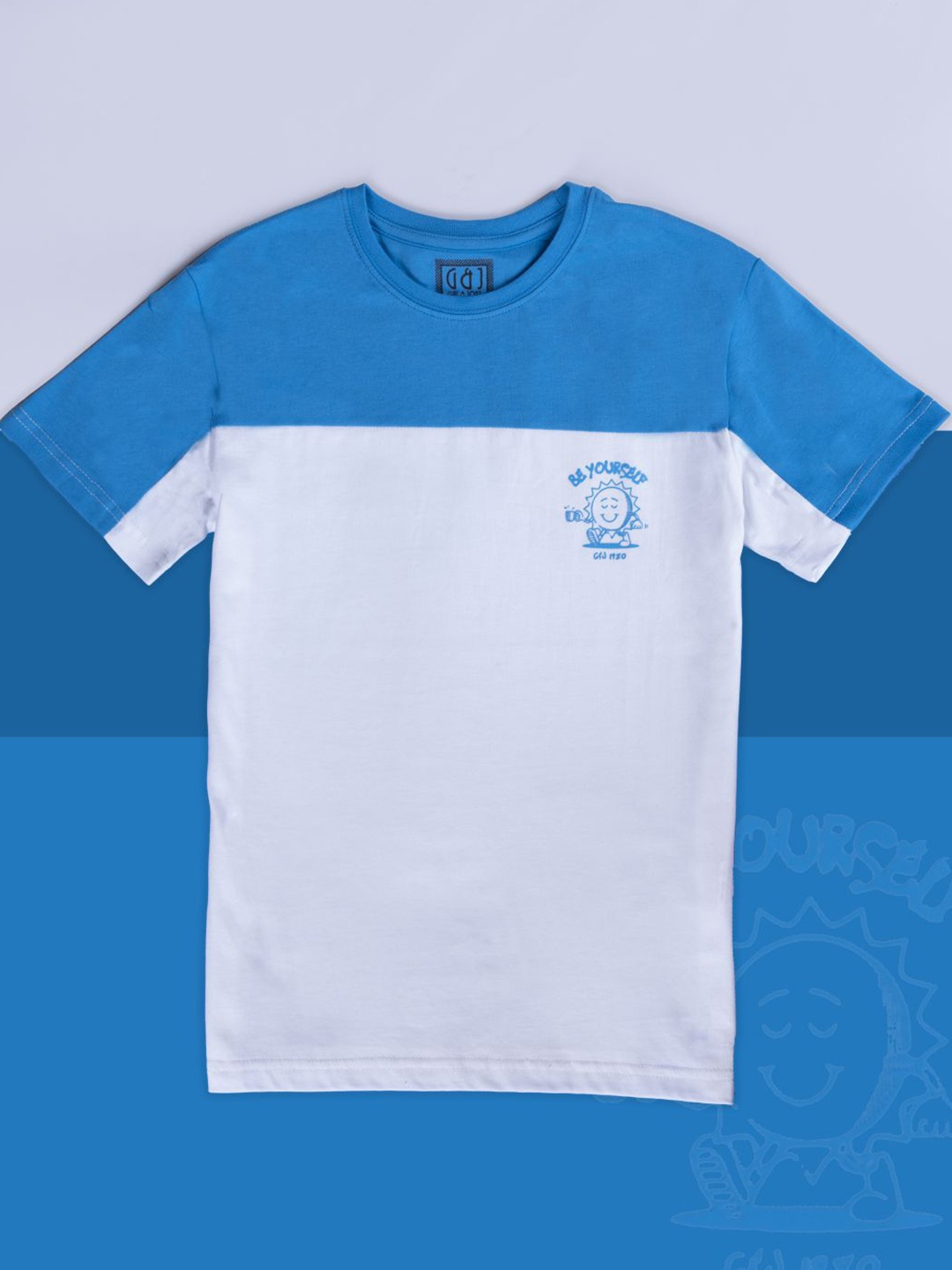 

Gini and Jony Infant Boys Colourblocked Cotton T-shirt, White