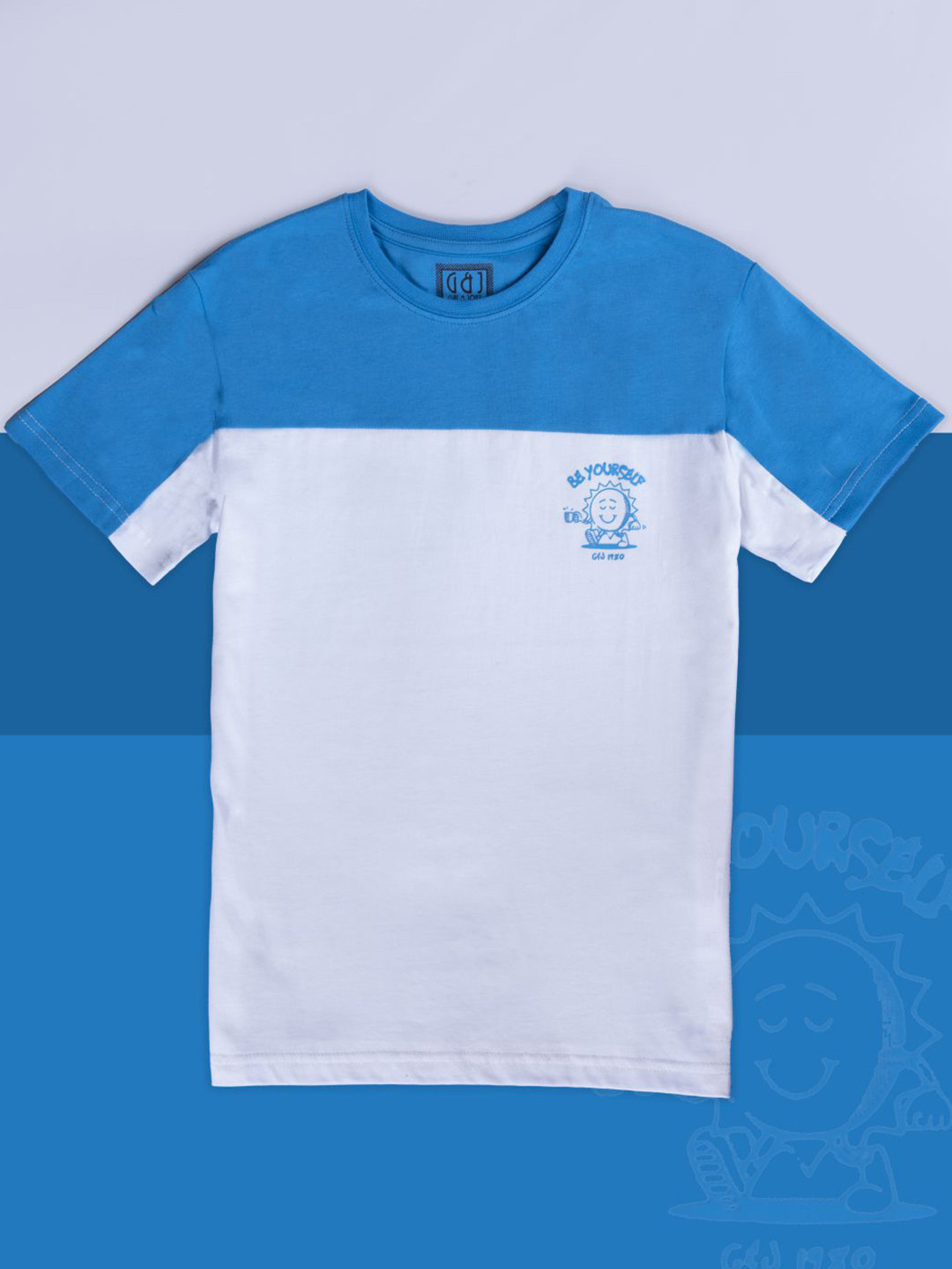 

Gini and Jony Boys Colourblocked Cotton T-shirt, White