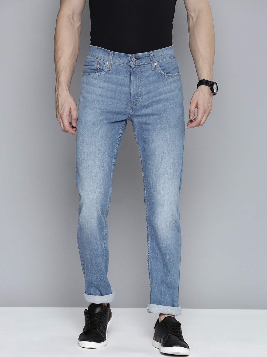 

Levis Men 511 Slim Fit Heavy Fade Stretchable Jeans, Blue