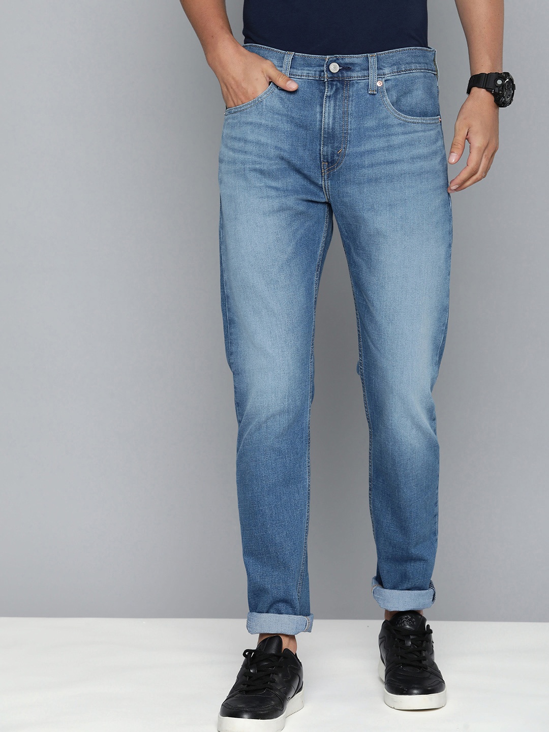 

Levis Men 512 Slim Fit Light Fade Stretchable Jeans, Blue