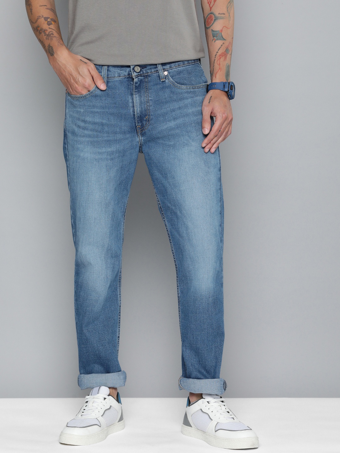 

Levis Men 511 Slim Fit Light Fade Stretchable Jeans, Blue