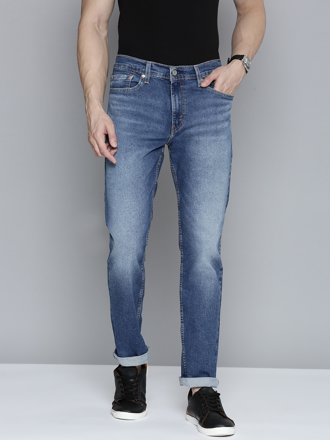

Levis Men 511 Slim Fit Heavy Fade Stretchable Jeans, Blue