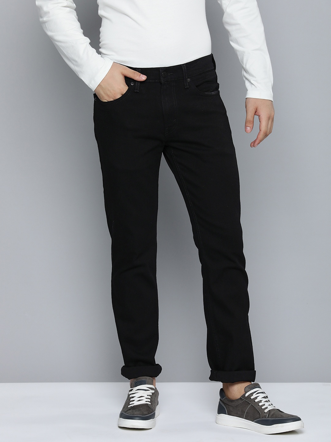Levis Men 511 Slim Fit Stretchable Jeans, Black