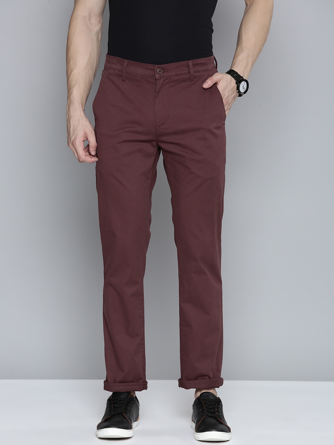 

Levis Men 511 Slim Fit Chino Trousers, Maroon