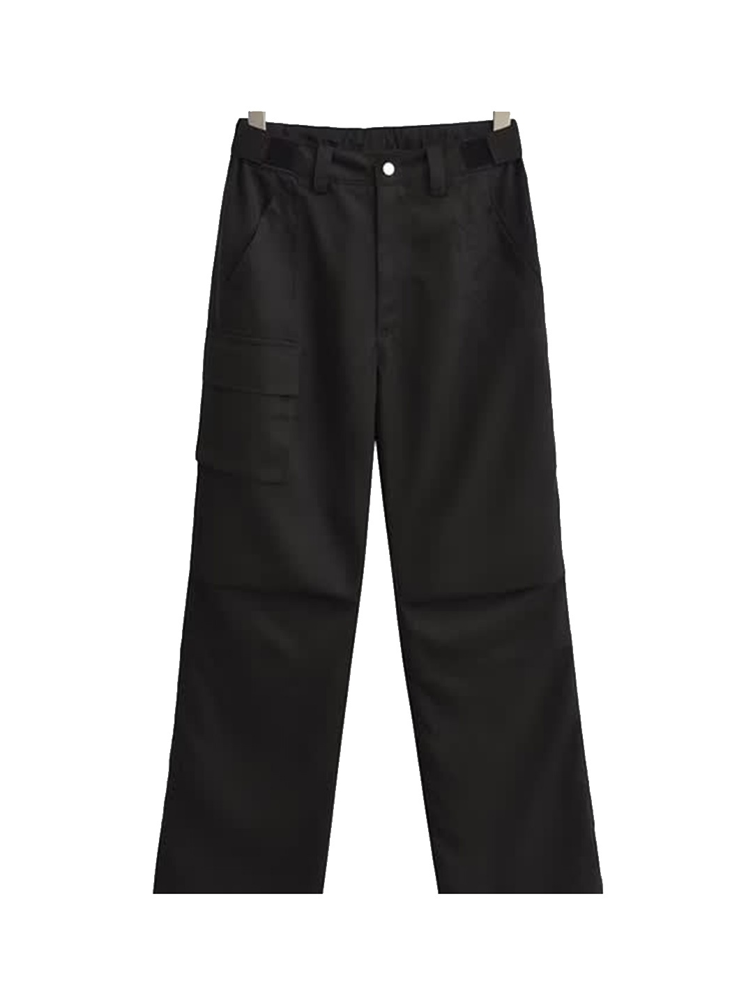 

LULU & SKY Women Black Loose Fit High-Rise Trousers
