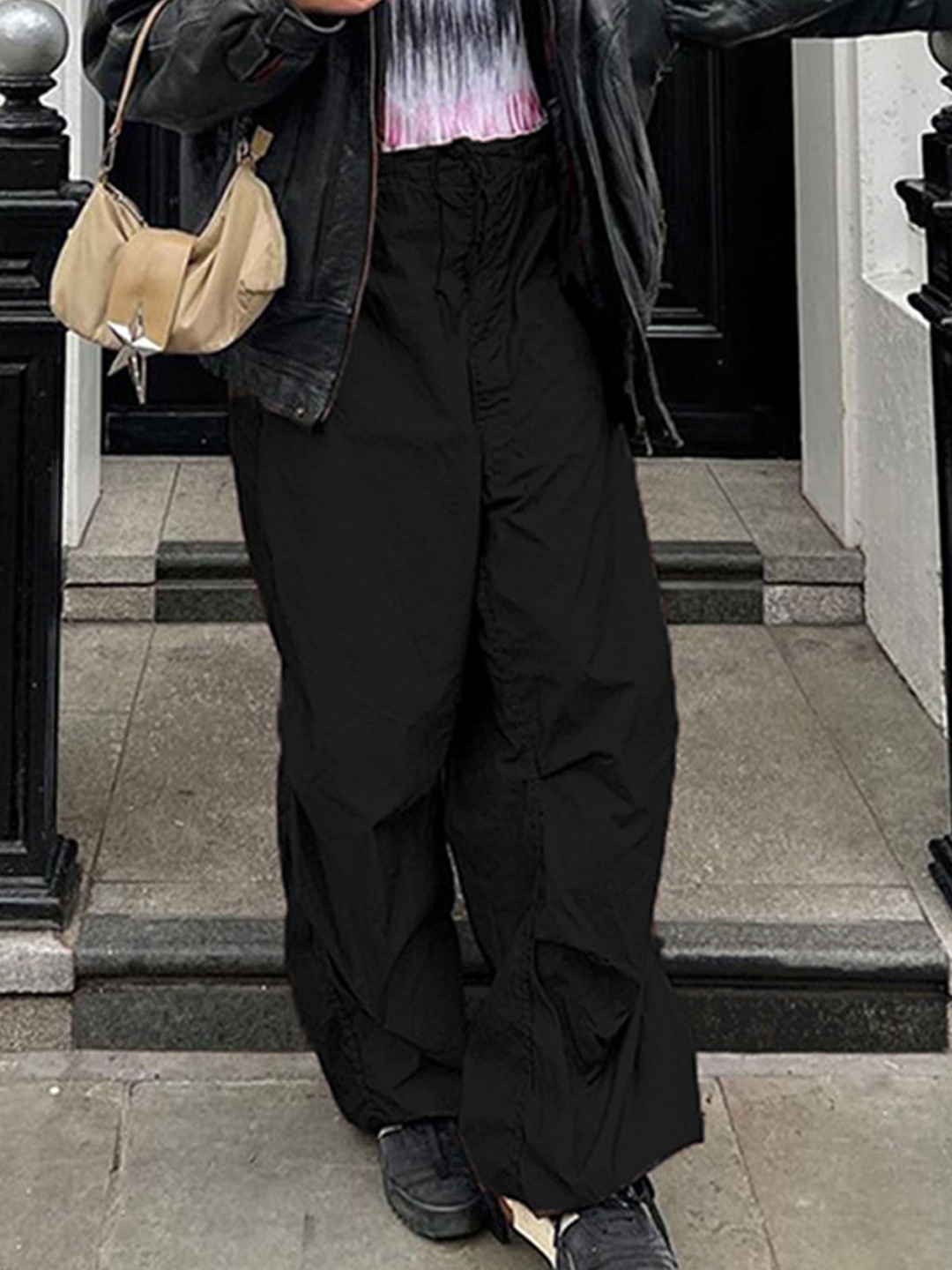 

LULU & SKY Women Black Trousers