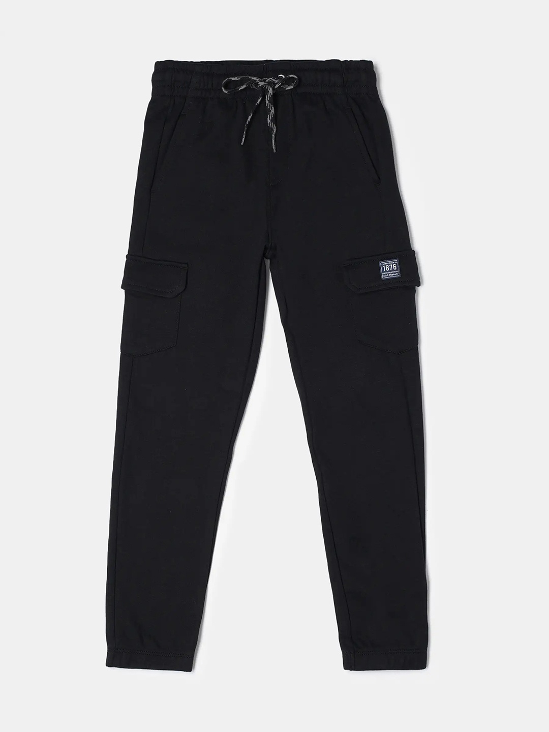 

Jockey Boys Super Combed Cotton Cargo Joggers-UB67, Black