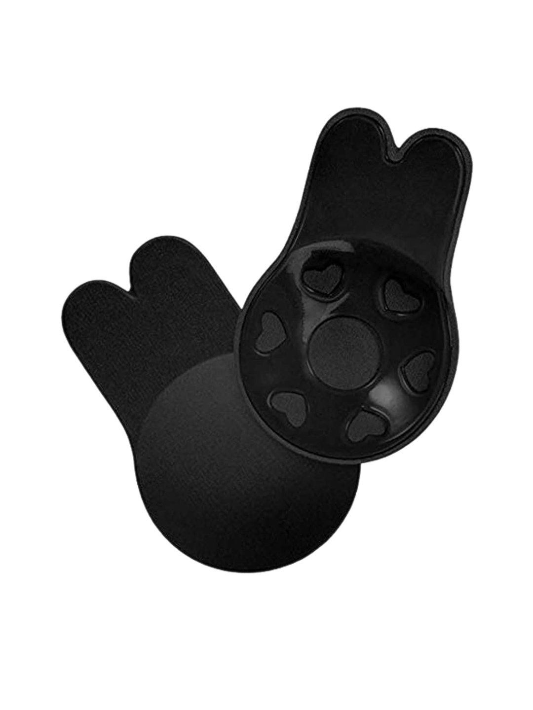 

PrettyCat Set Of 2 Invisible Self-Adhesive Nipple Covers, Black