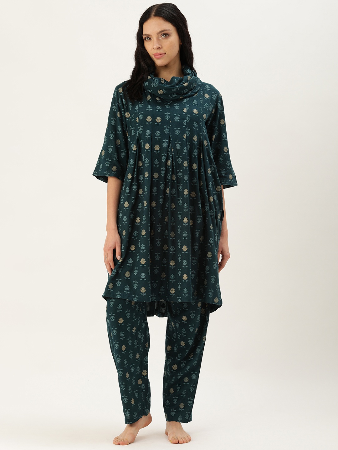 

Clt.s Printed Night Suit, Blue