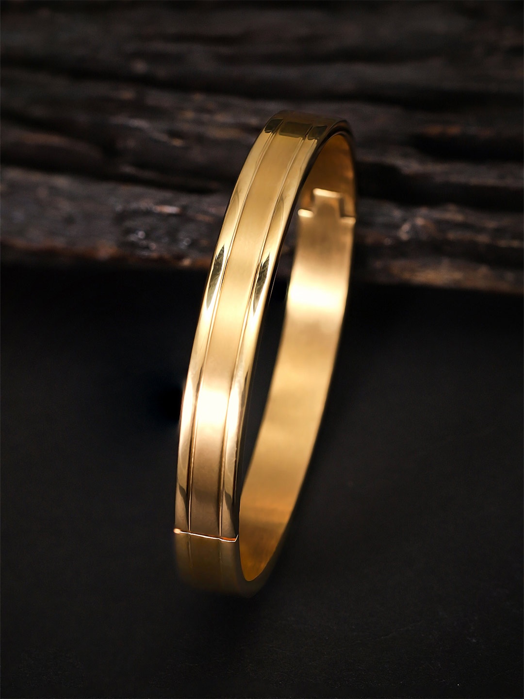 

Roadster Gold Plated Bangle Style Bracelet