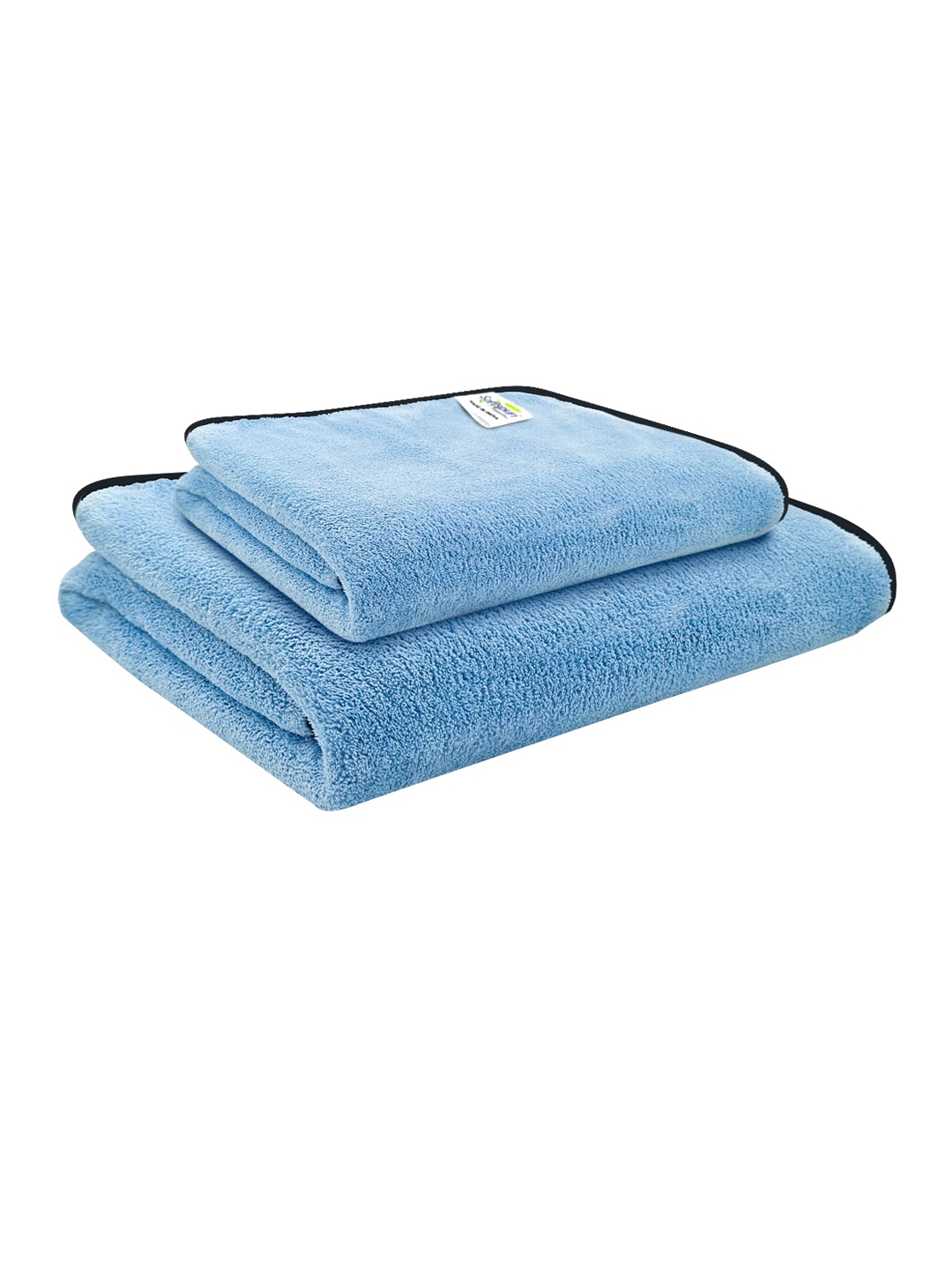 

Softspun Microfiber 2 Pcs Blue 280 GSM Super Soft Bath Towels