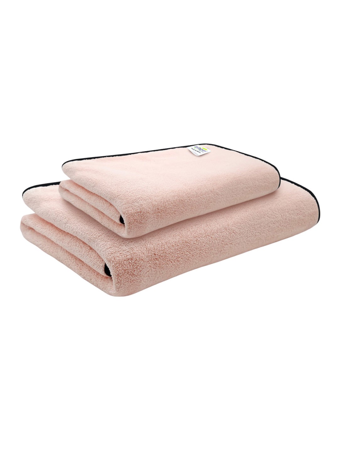 

Softspun Microfiber Peach 2 Pieces 280 GSM Super Soft Towel Set
