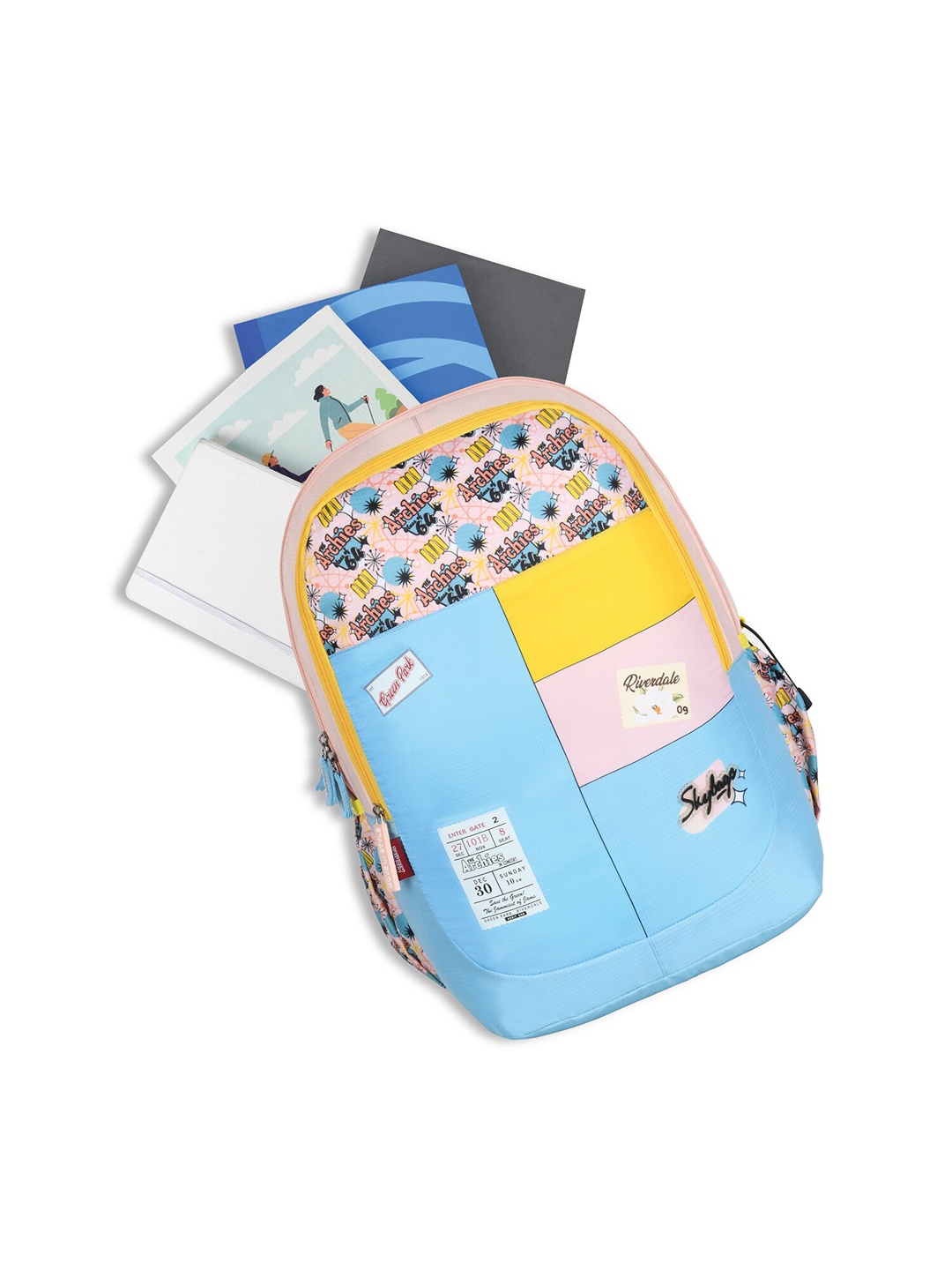 

Skybags Unisex Typography Printed Backpack, Blue