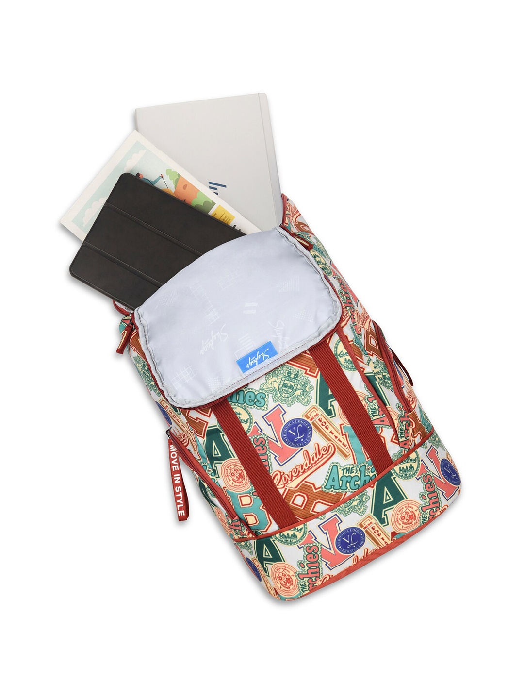 

Skybags Unisex Graphic Printed Backpack, Red