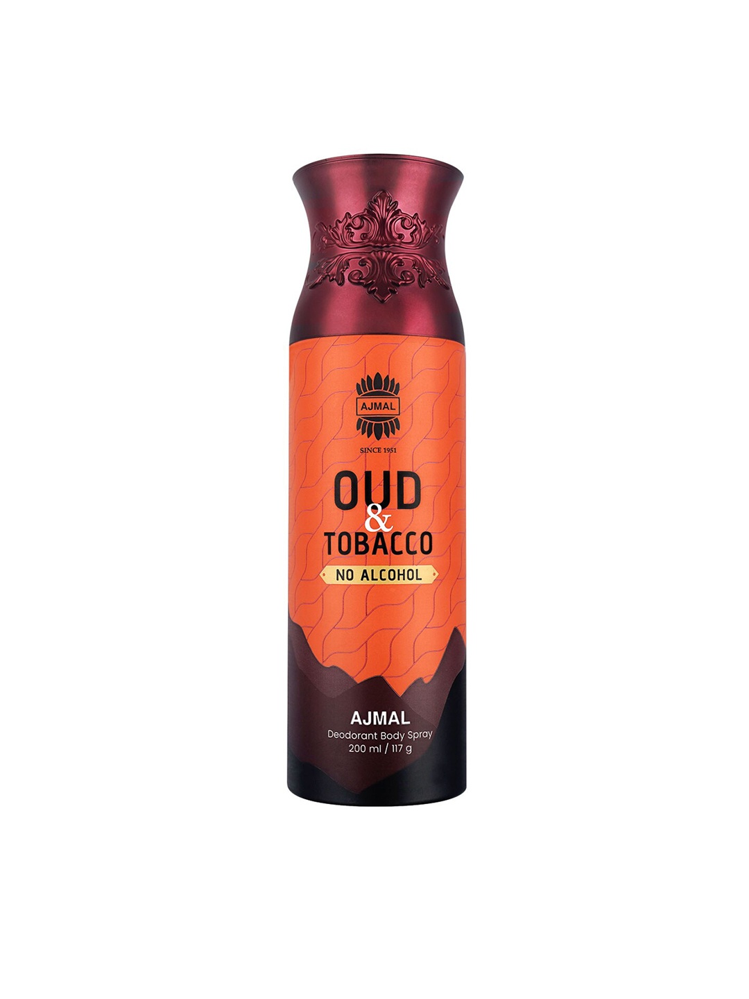 

Ajmal Oud Tobacco Deodorant Body Spray - 200ml/117g, Orange