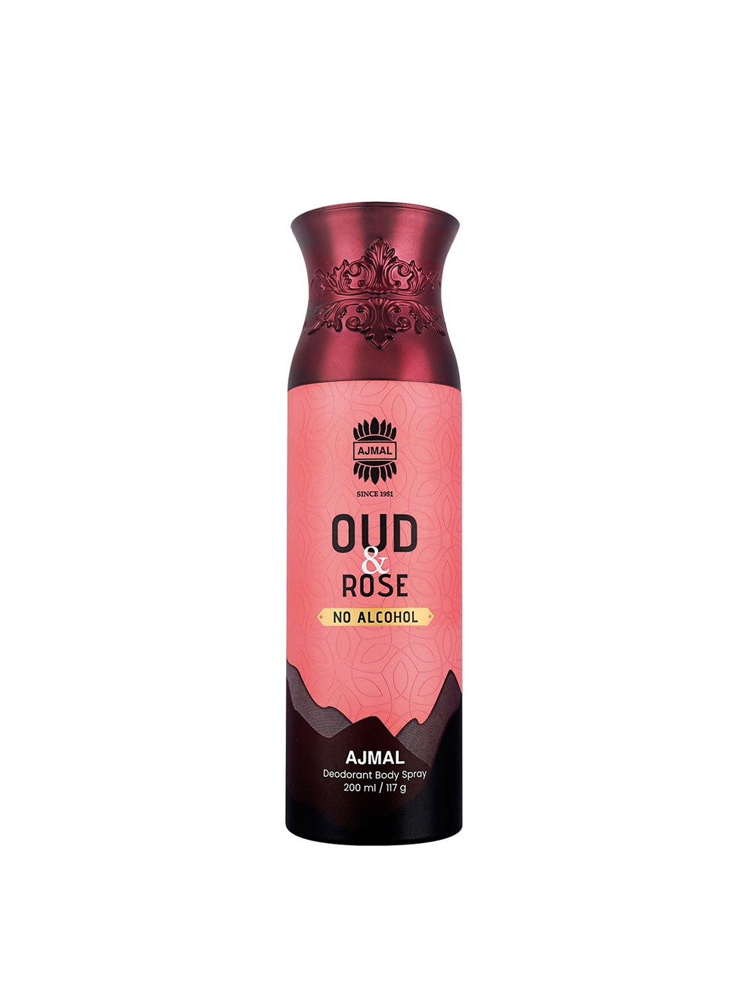 

Ajmal Oud Rose Deodorant Body Spray - 200ml/117g, Pink