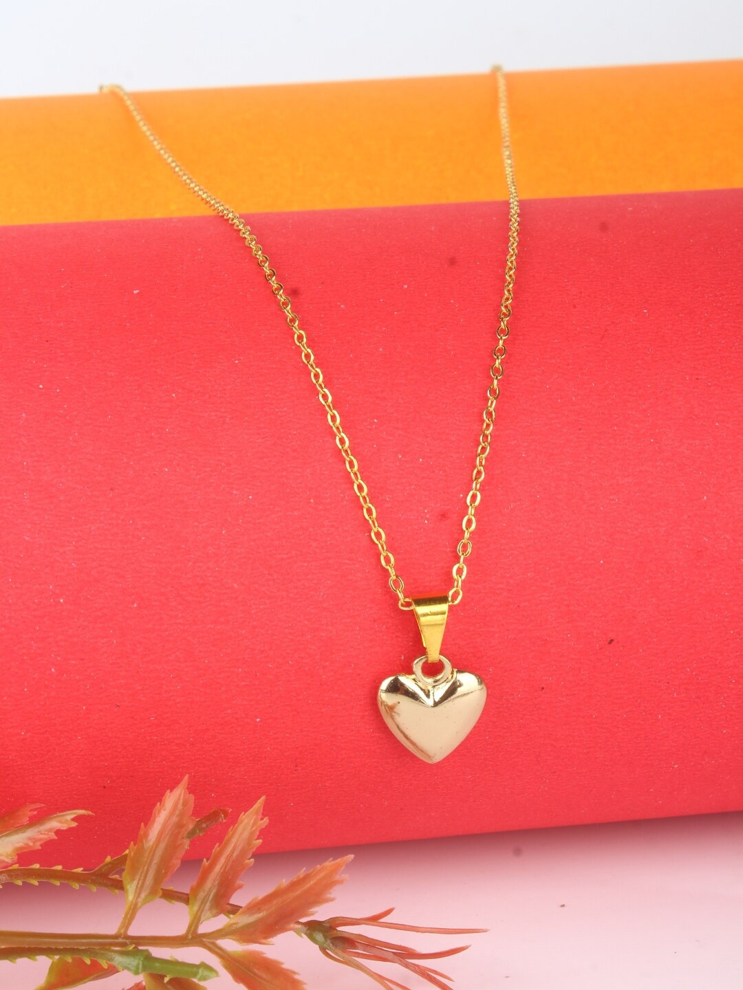

Stylecast X KPOP Gold-Plated Heart Shaped Pendant With Chain