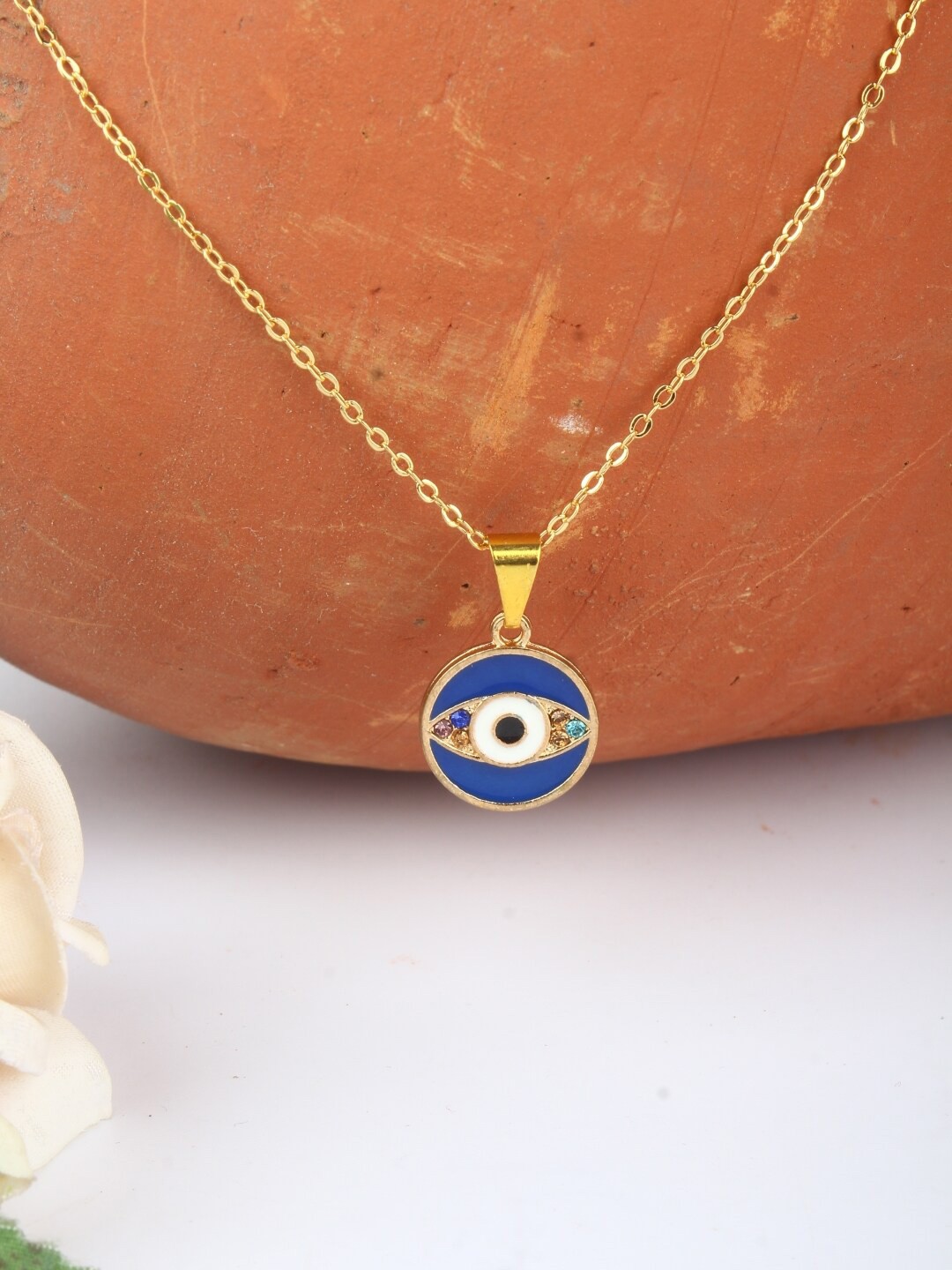 

Stylecast X KPOP Gold-Plated Brass Evil Eye Chain