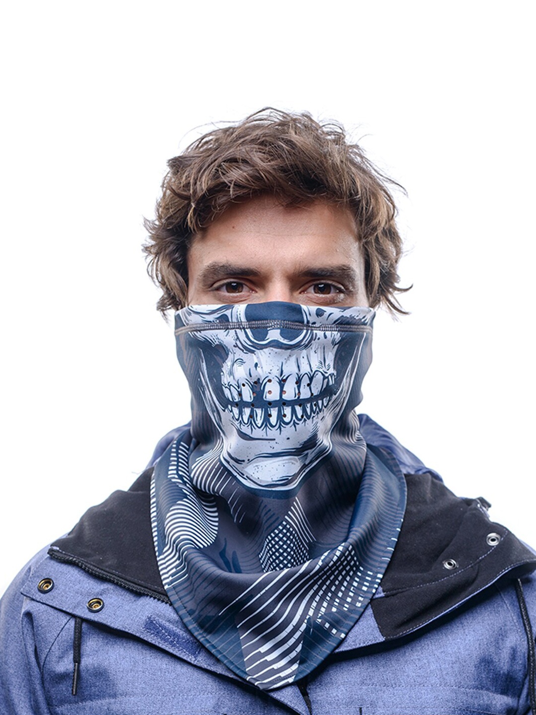 

Original Buff SA Unisex Abstract Printed Scarf, Grey