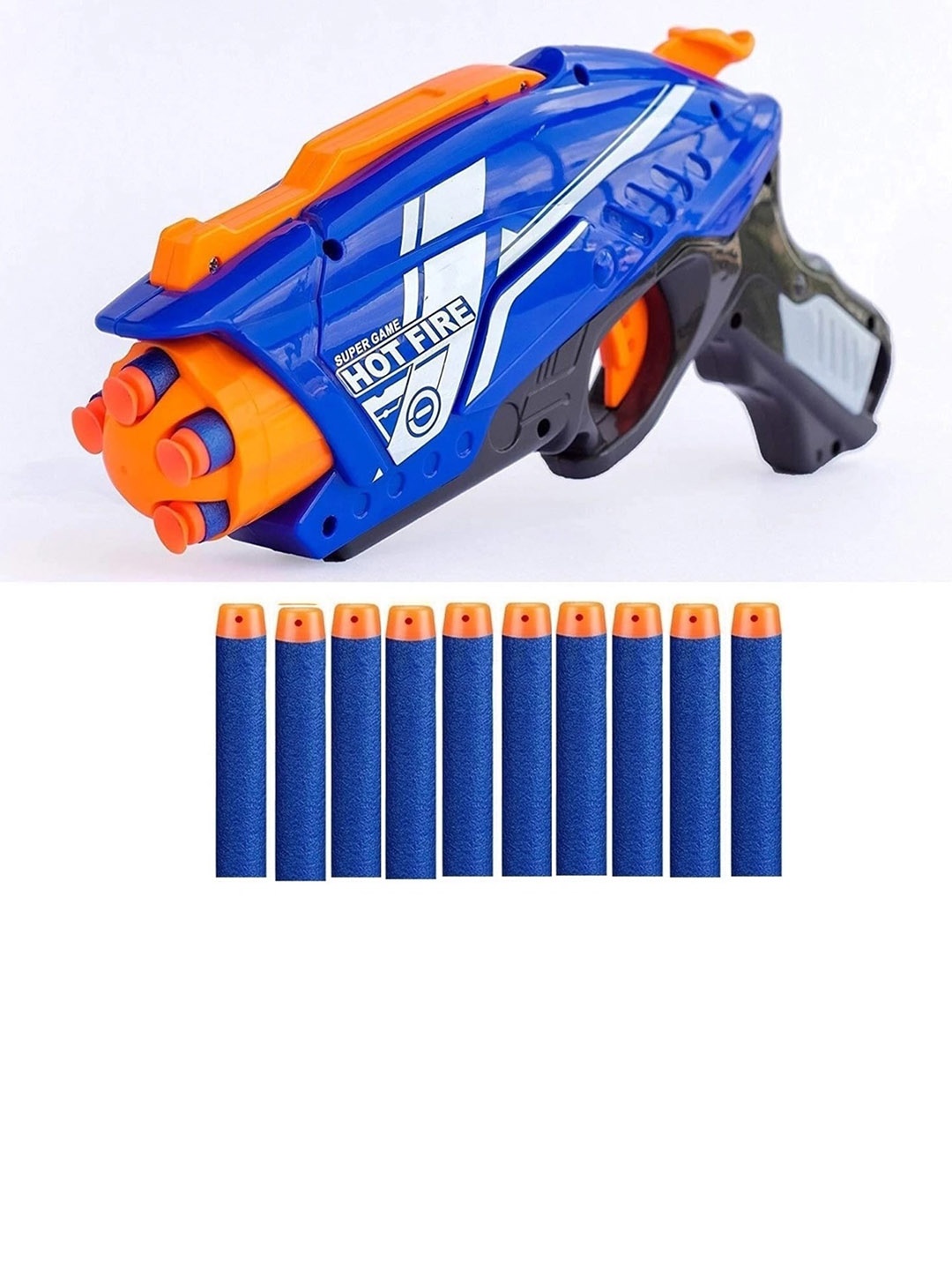 

MUREN Kids Soft Foam Bullet Blaze Gun Shooting Battle Fight Game, Blue