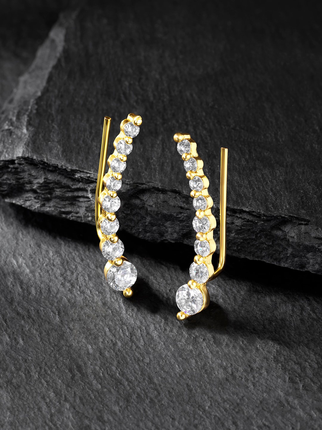 

Peora Gold Plated Ear Cuff Earrings