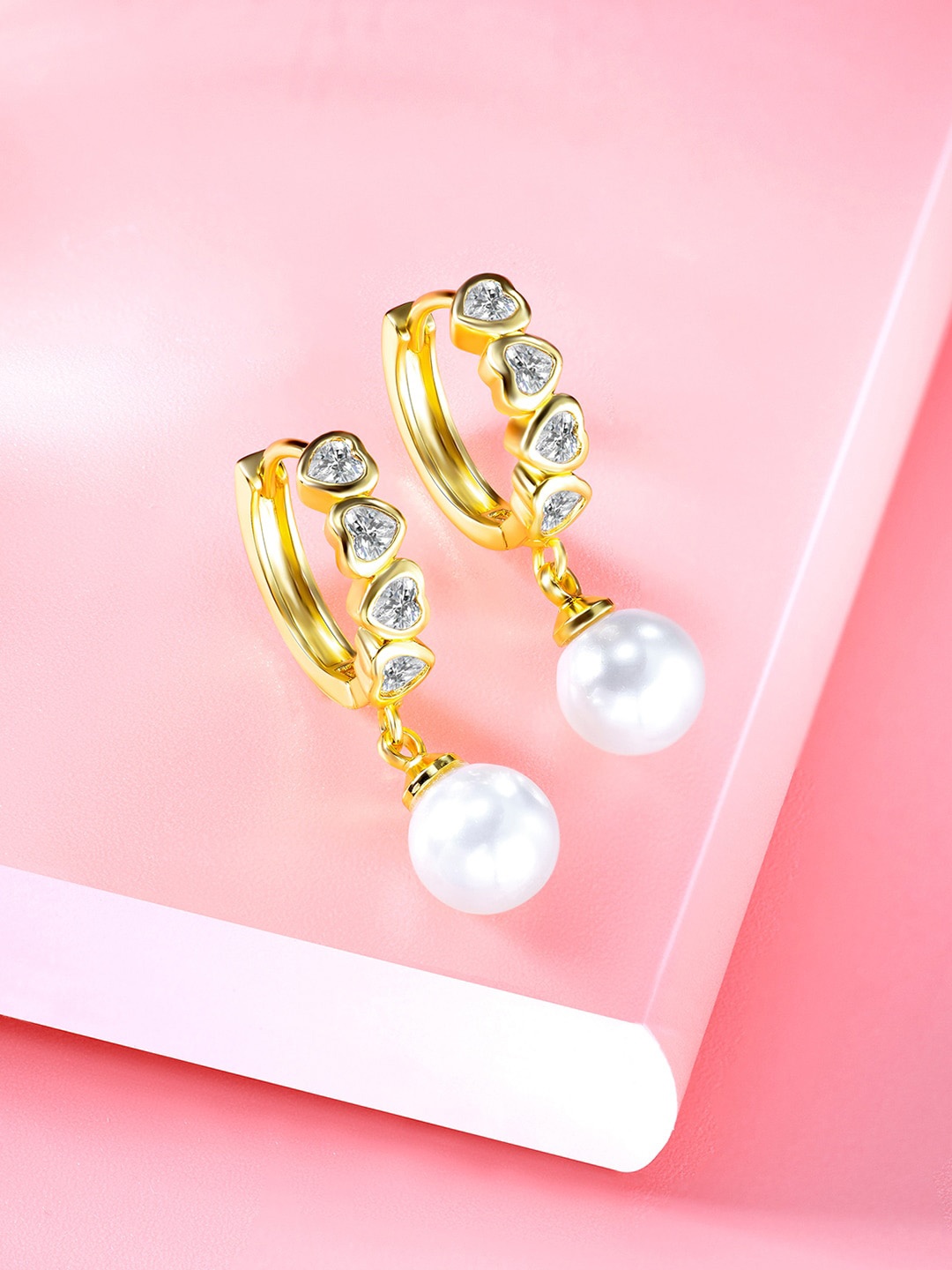 

Peora Gold Plated Hoop Earrings