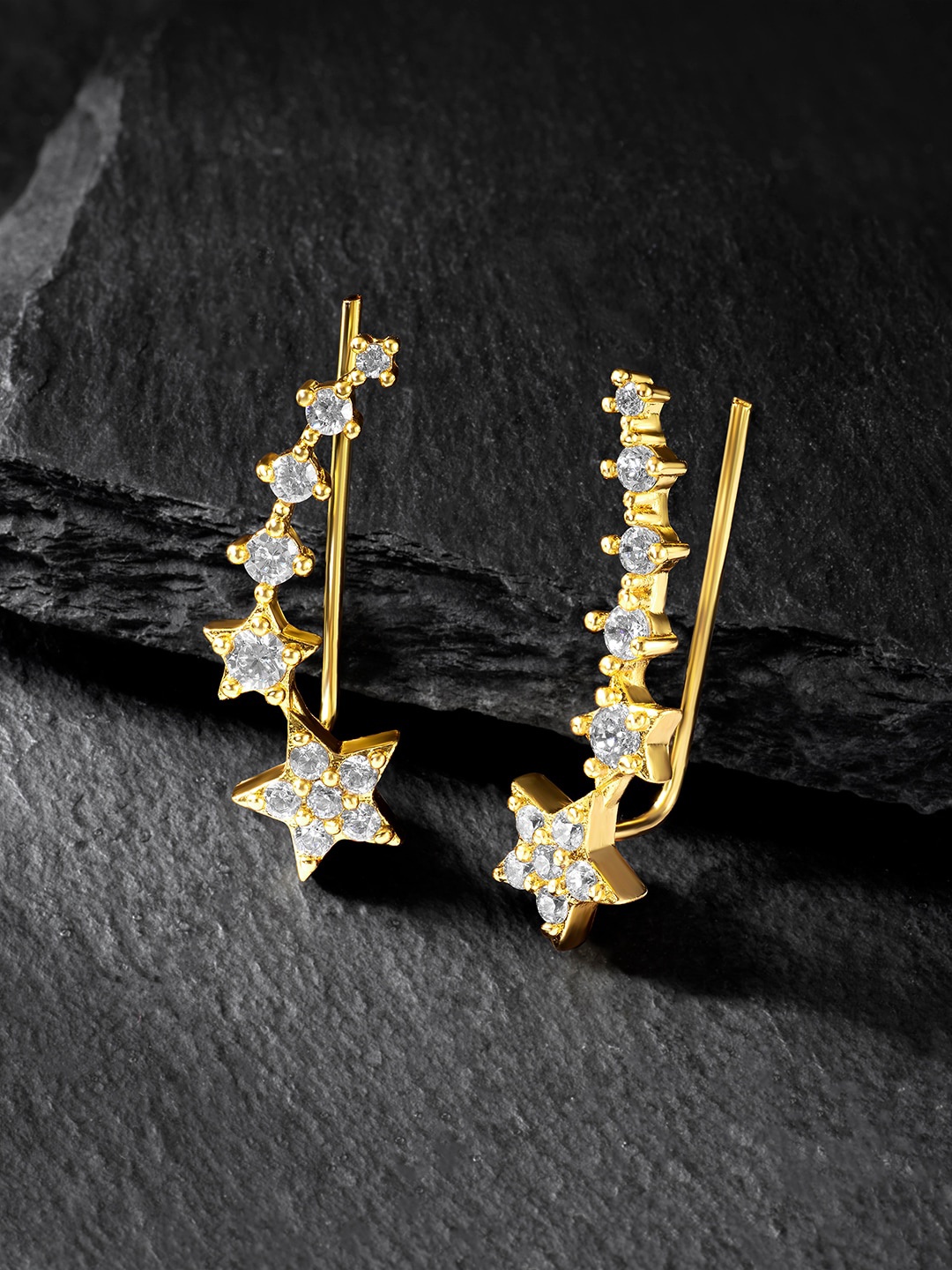 

Peora Gold Plated Cubic Zirconia Contemporary Ear Cuff