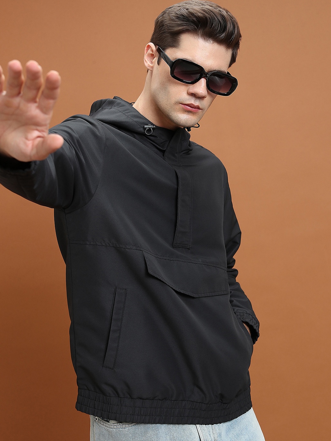 

HIGHLANDER Hooded Bomber Jacket, Black