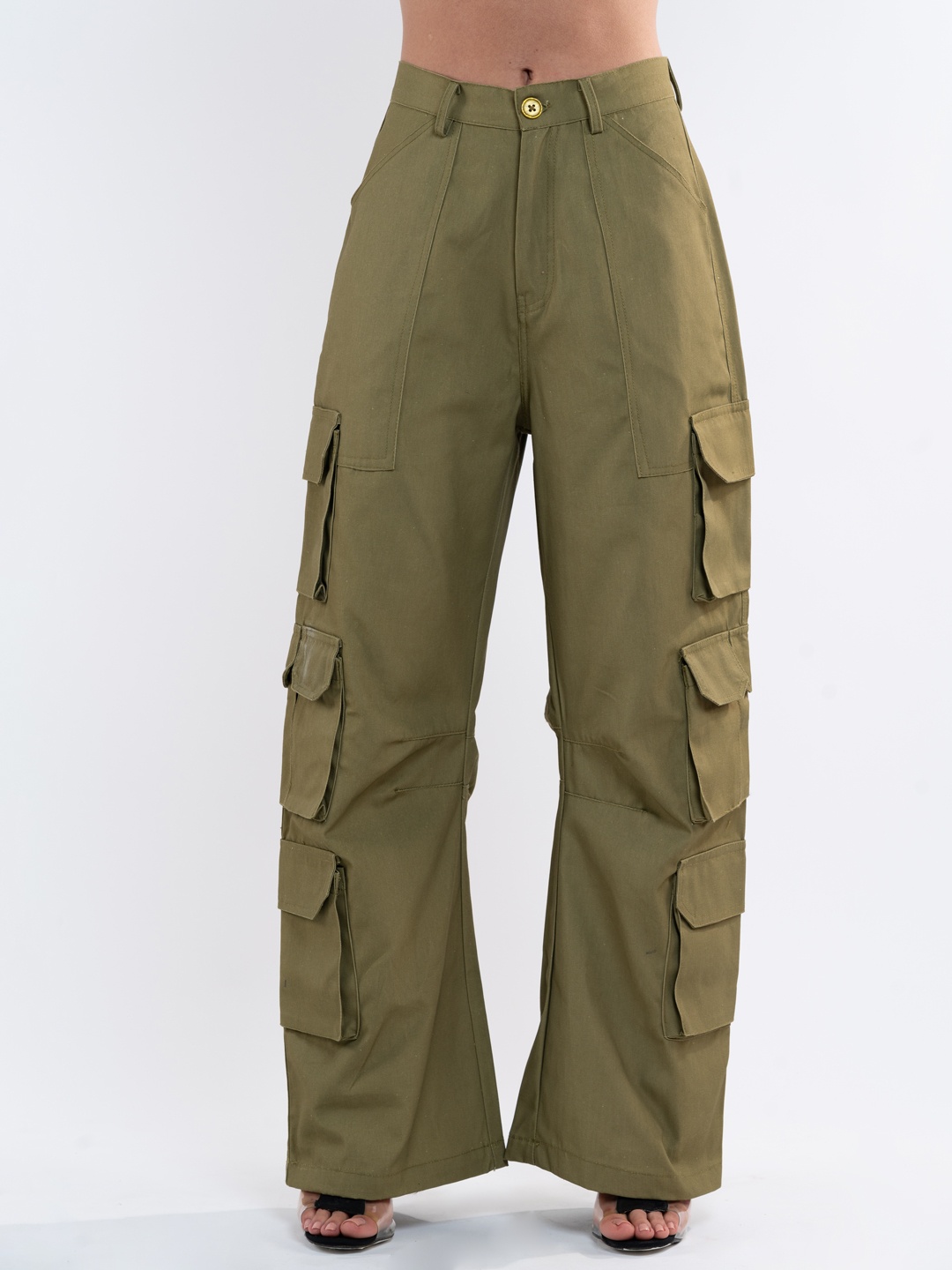 

Stylecast X Hersheinbox Women Cargos Trousers, Olive