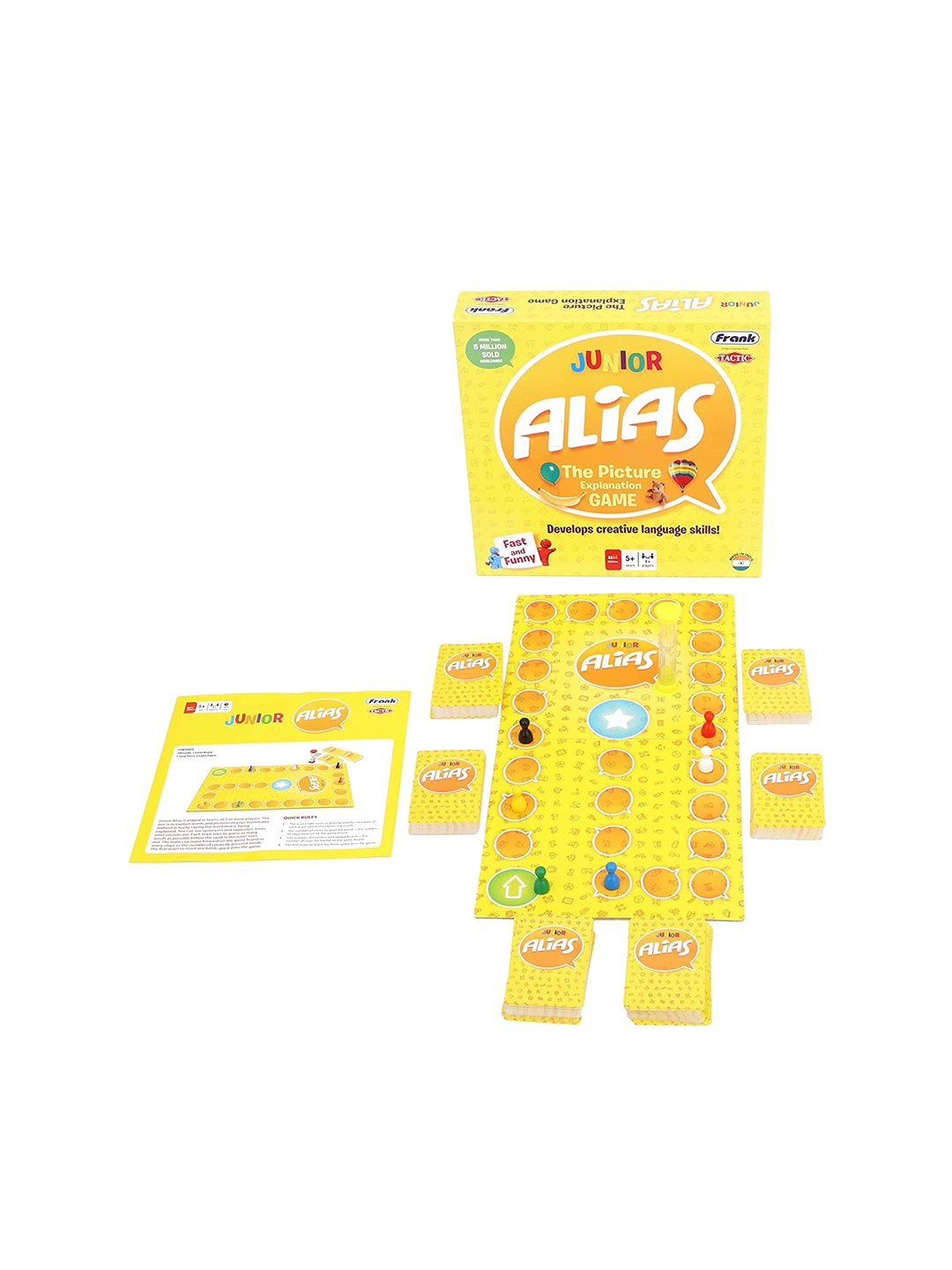 

Frank Kids Junior Alias Picture & Word Guessing Board Game, Yellow