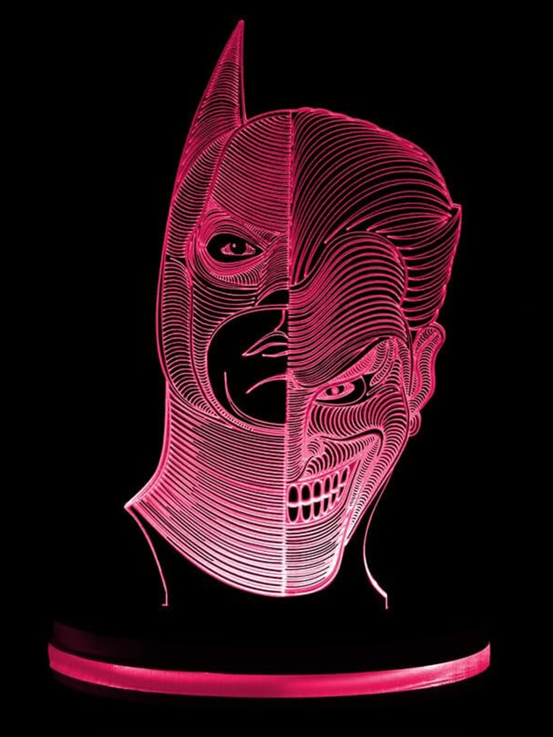 

Buyist Black Batman Joke 3D Illusion LED Table Lamp