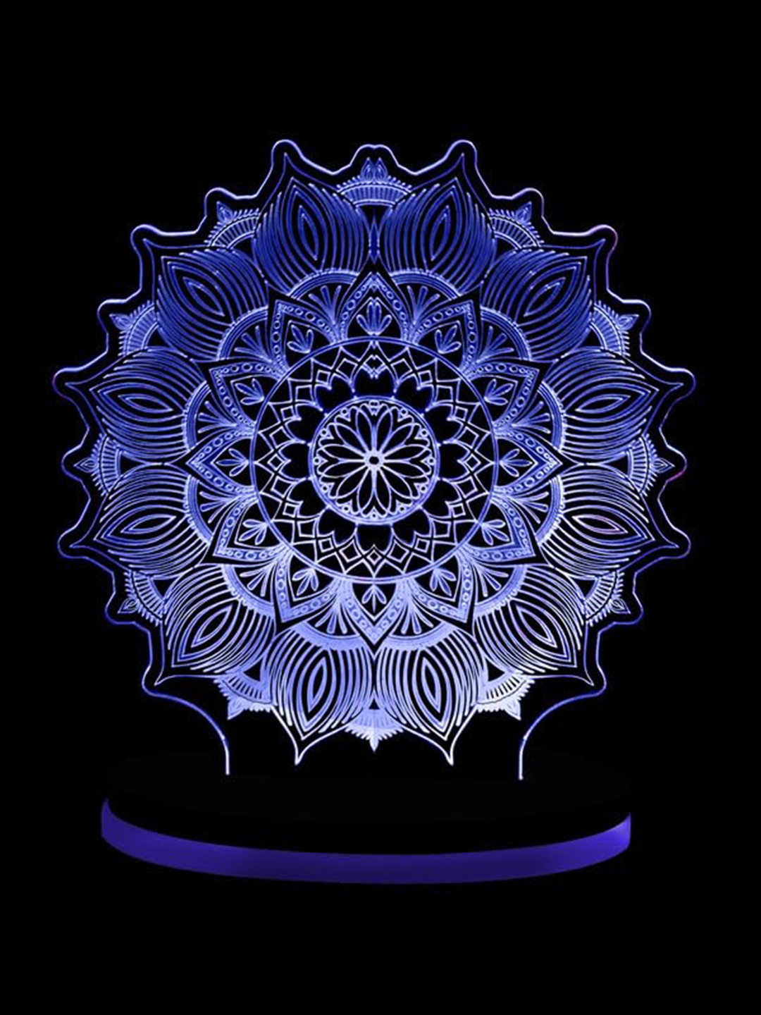 

Buyist Blue Mandala 3D Illusion Acrylic LED Table Lamp