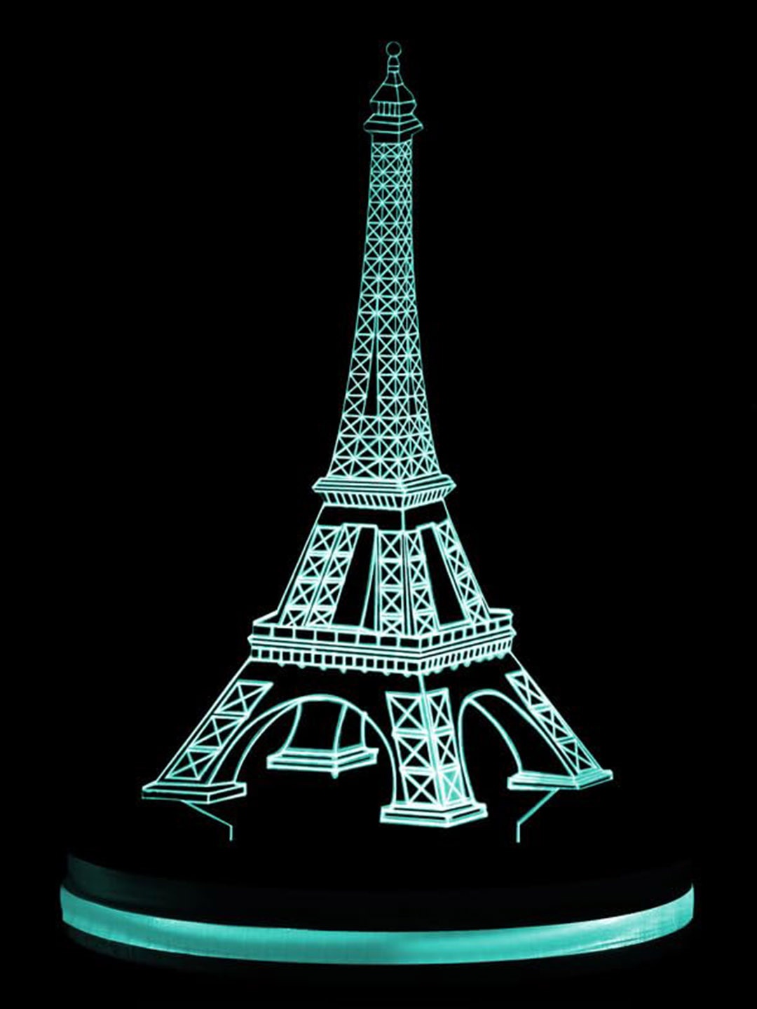 

Buyist Black Eiffel Tower 3D Illusion LED Table Lamp