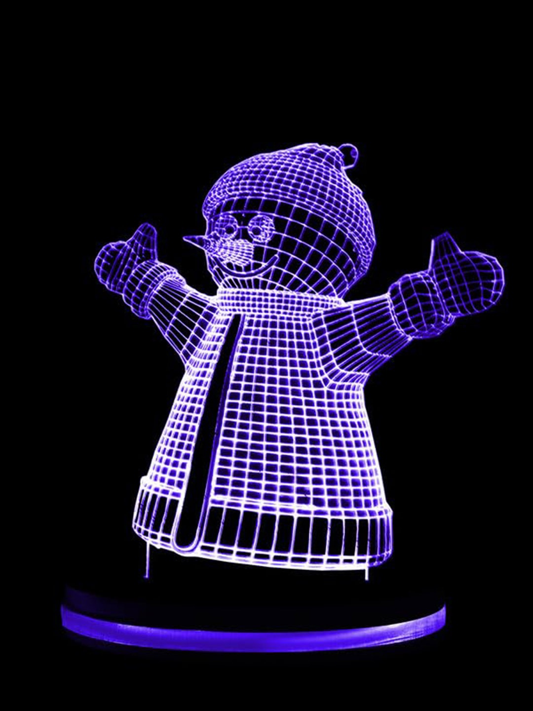 

Buyist Blue Snowman 3D Illusion LED Table Lamp