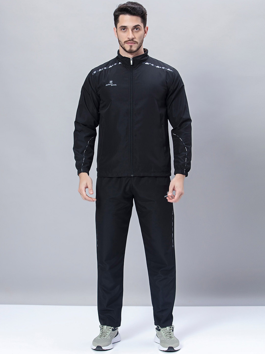 

SPORT SUN Men Breathable Light-Weight Tracksuits, Black