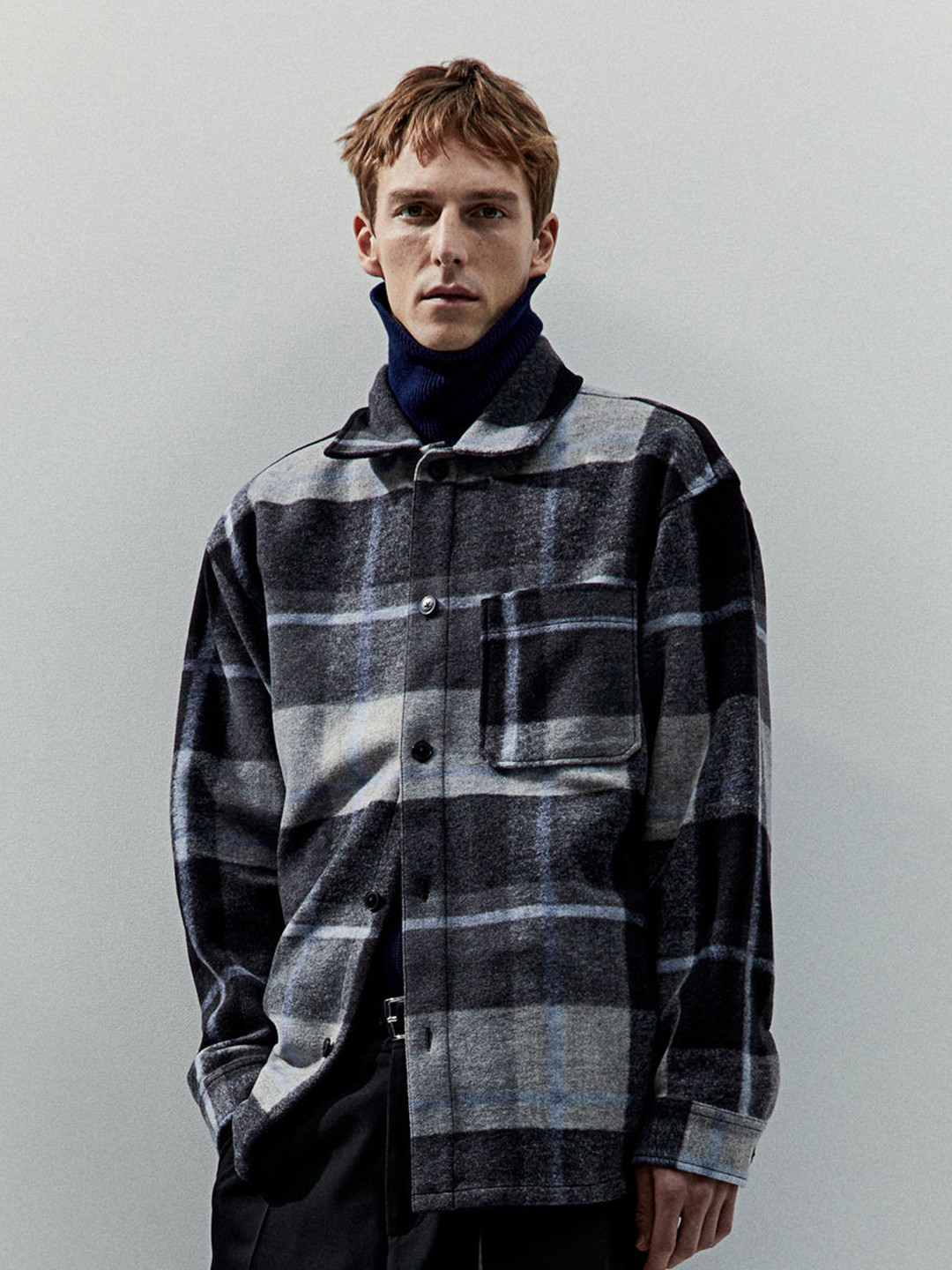

H&M Relaxed Fit Overshirt, Grey