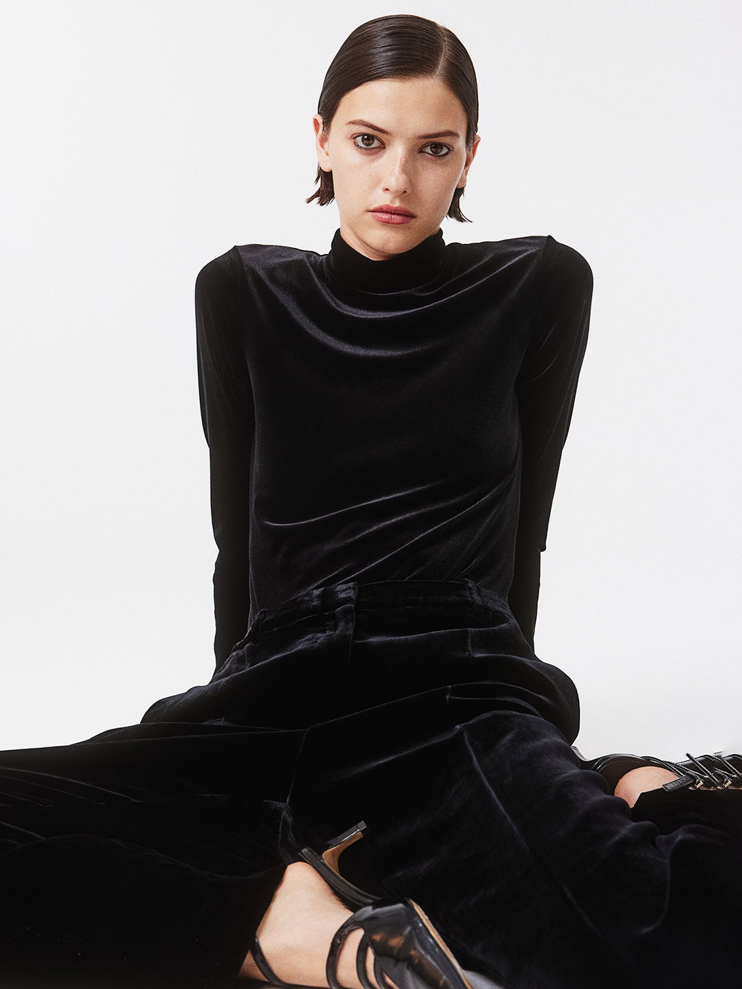 

H&M Turtleneck Thong Body, Black