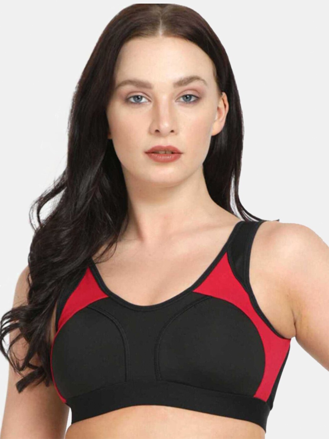 

Lovable Sport Colourblocked Full Coverage Cotton Bra, Black