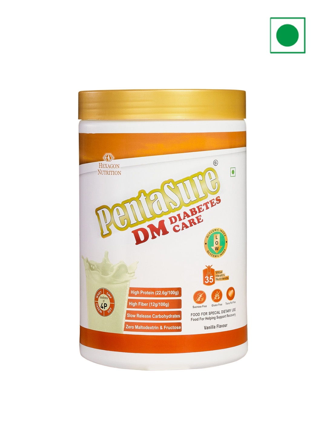 

PentaSure DM Diabetes Care Powder - Creamy Vanilla - 1kg, Orange