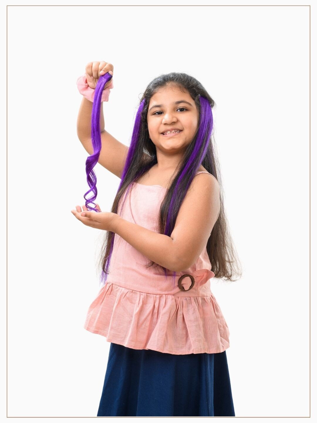 

HAIR ORIGINALS Girls Set Of 2 Clip In Hair Streak - Purple Martini 20-2