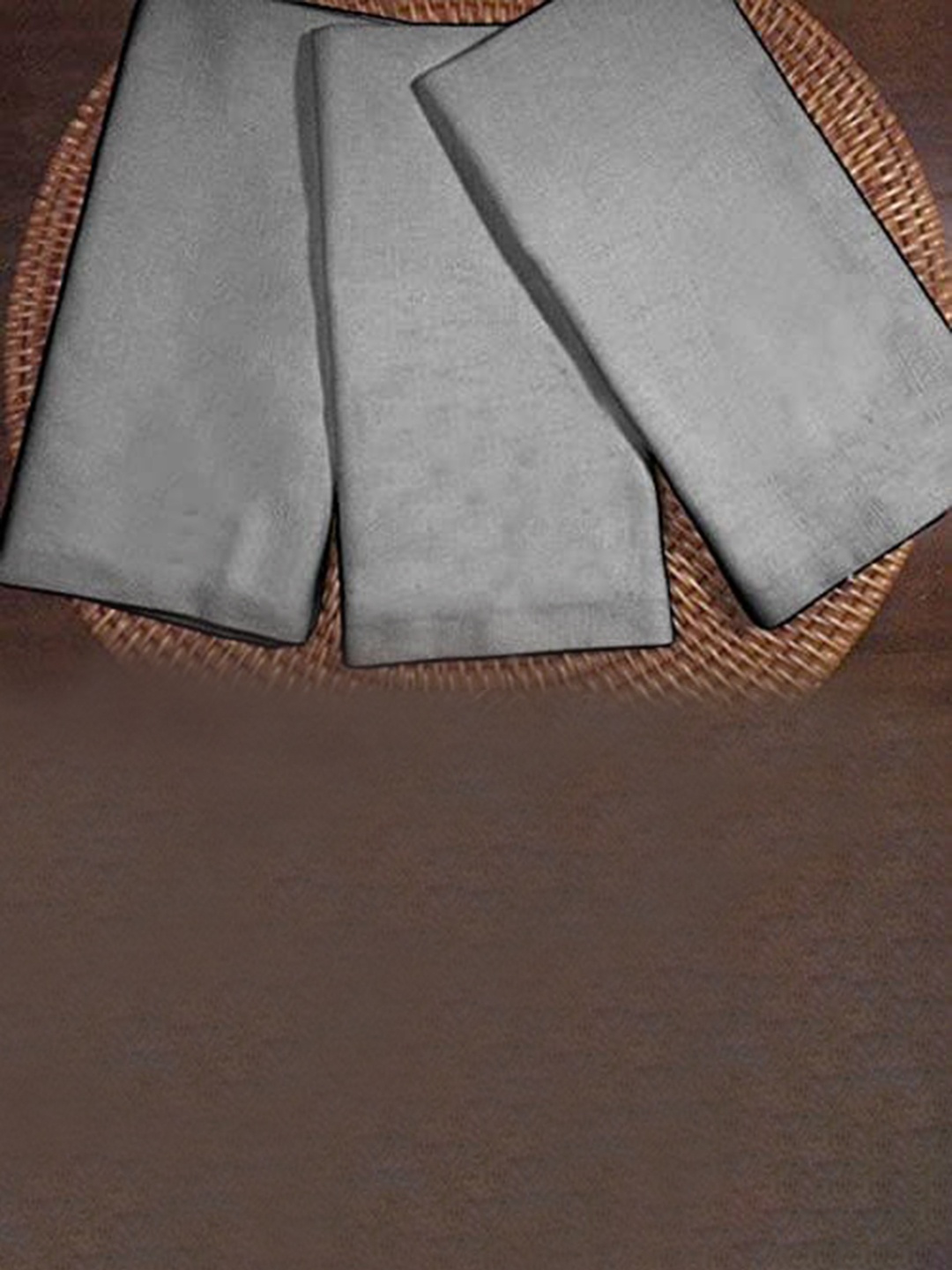 

Lushomes Grey 12 Pieces Cotton Table Napkins