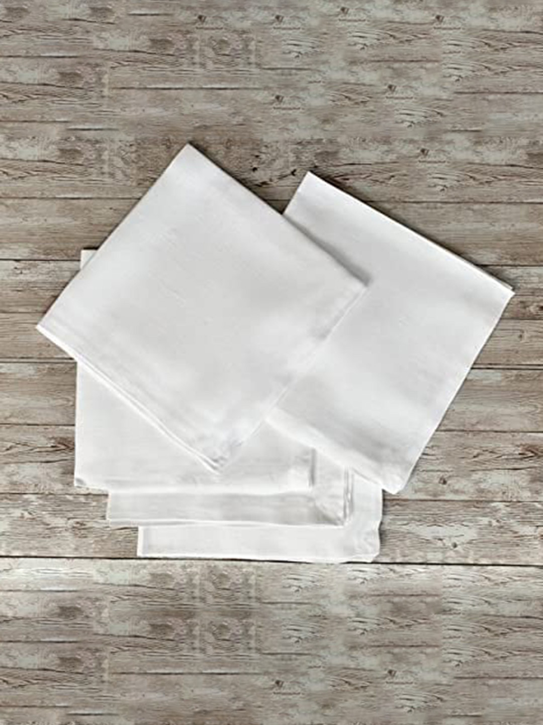 

Lushomes White 12 Pieces Cotton Table Napkins