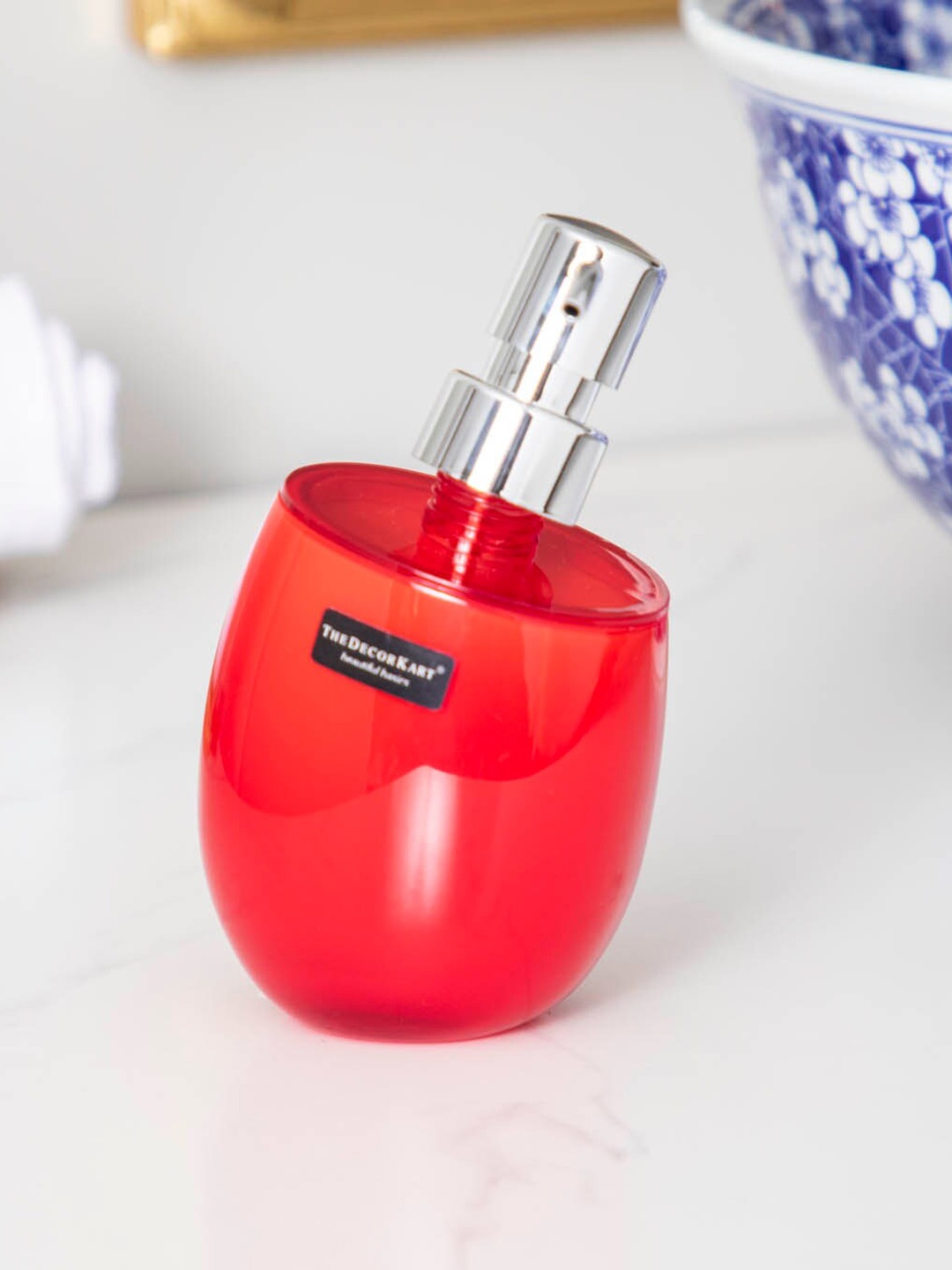 

THEDECORKART Red Soap Dispenser