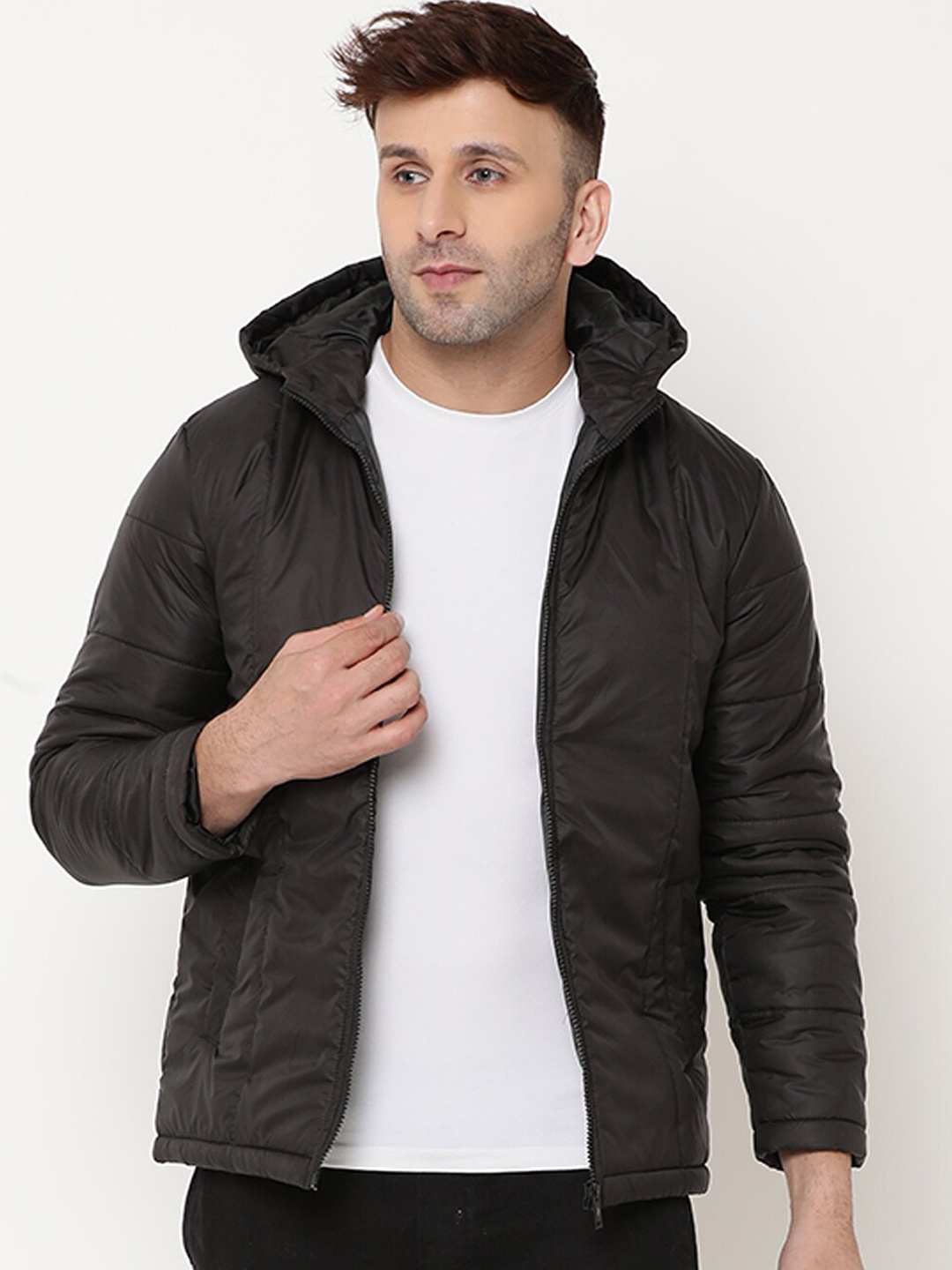 

9ty3ree Hooded Insulator Puffer Jacket, Black