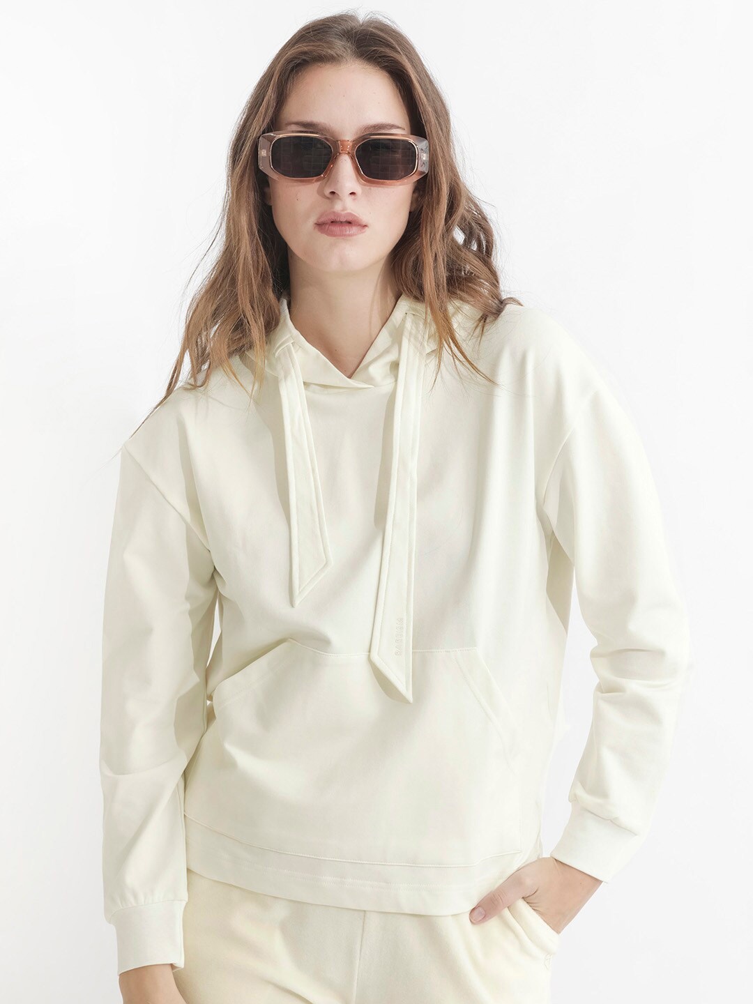 

RAREISM Hooded Cotton Sweatshirt, Off white