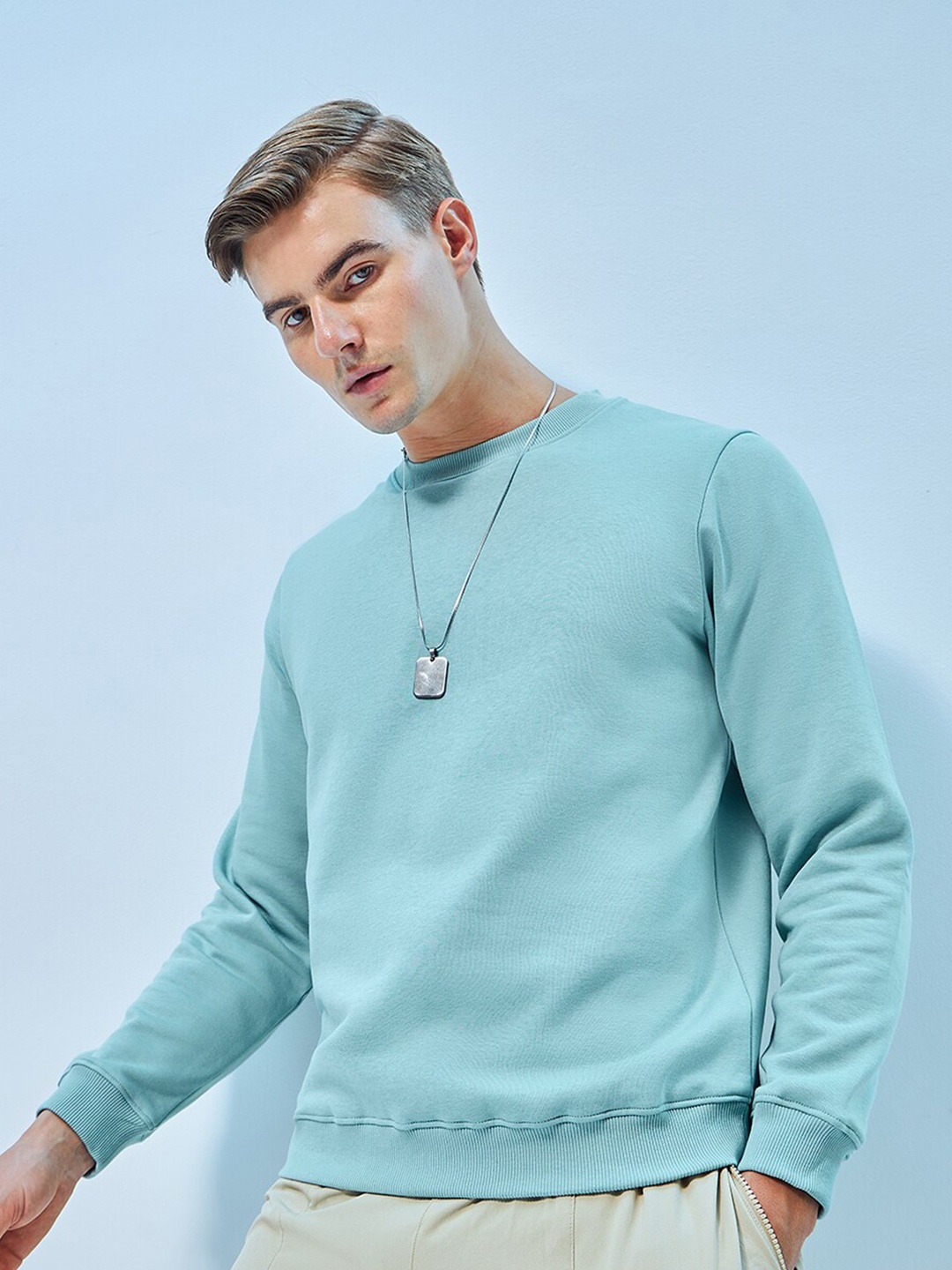 

Bewakoof Heavy Duty 1.0 Men Sweatshirt, Green