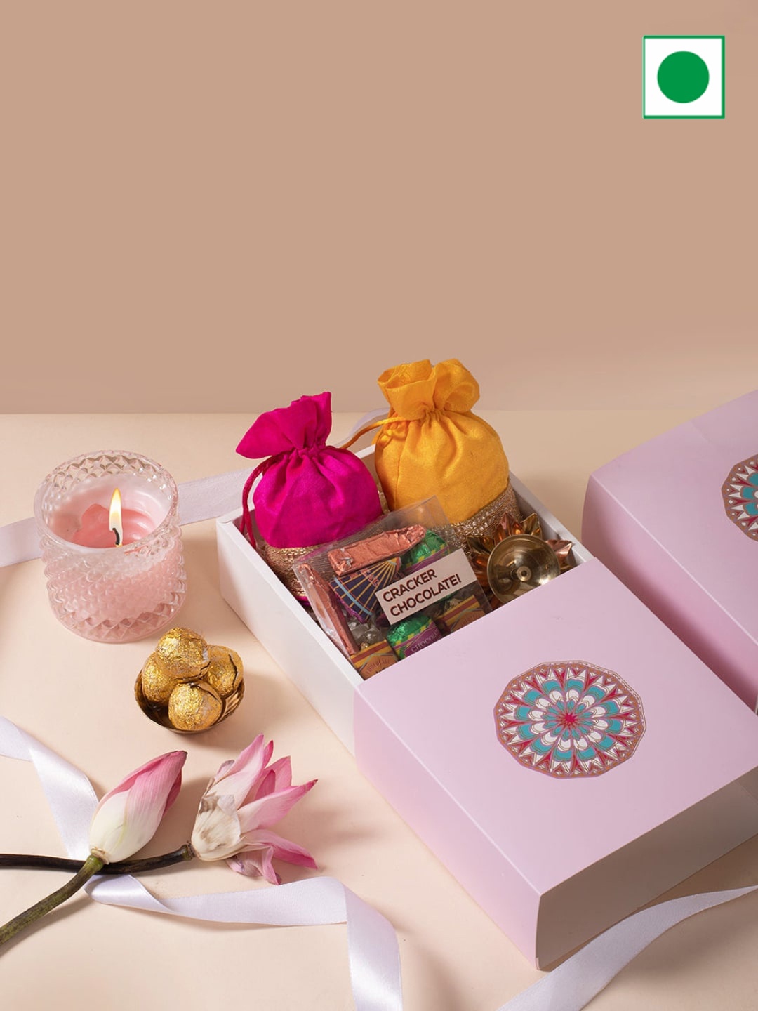 

Confetti Gifts Diwali Set of 4 Items, Purple