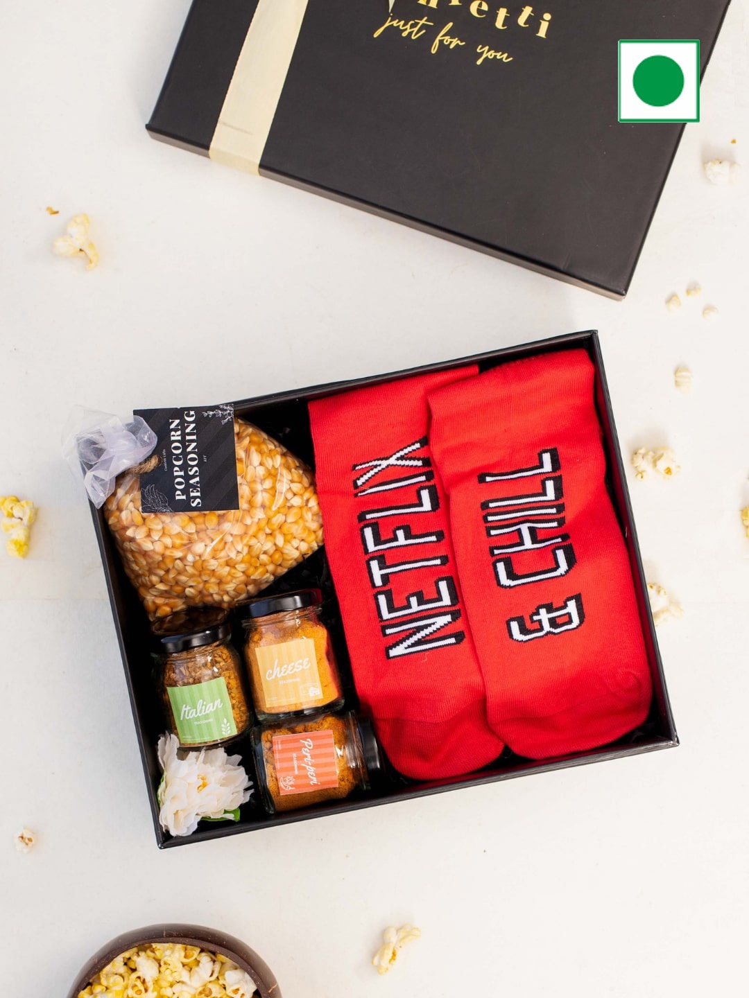 

Confetti Gifts Assorted Diwali Gift Box - 1.1 kg, Black