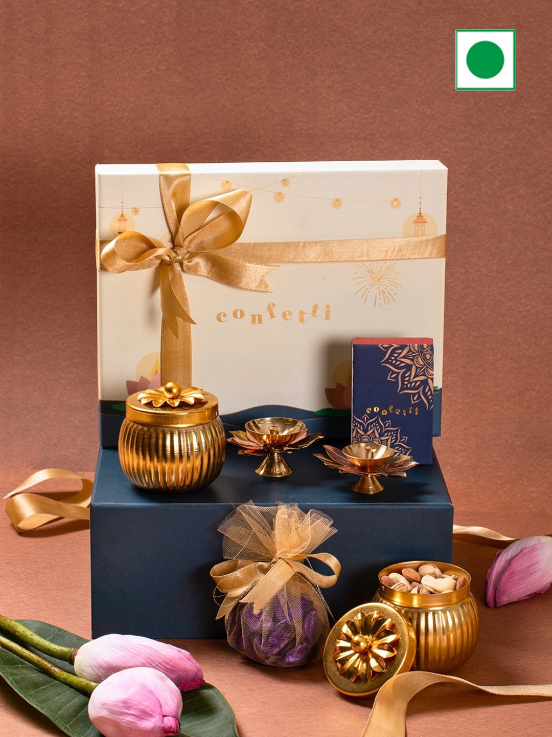 

Confetti Gifts Assorted Diwali Set Of 5 Items, White