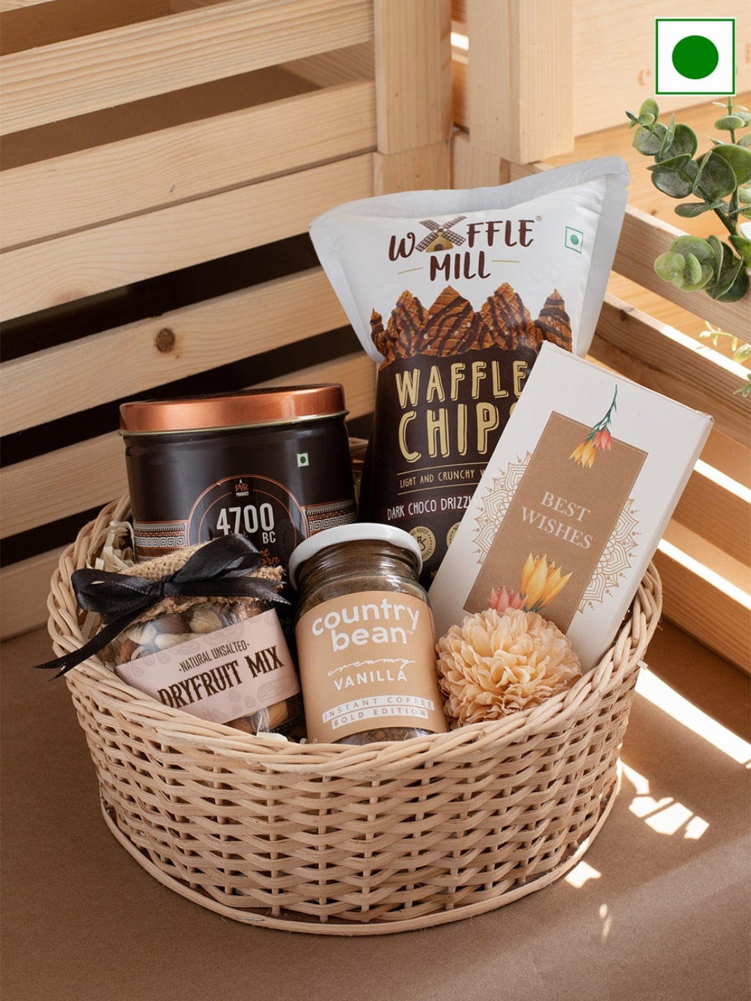 

Confetti Gifts Set of 5 Assorted Hamper Gift, Brown